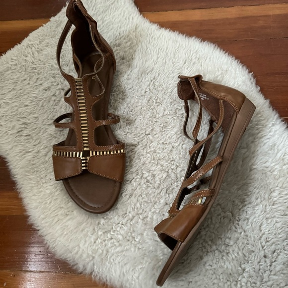 Nicole Light Brown Largo Gladiator Sandal Size 12 - Picture 2 of 10